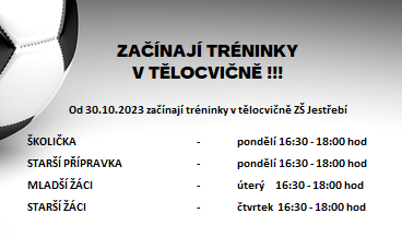 Začínají tréninky v tělocvičně
