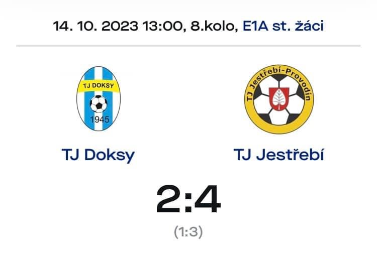 TJ Doksy – TJ Jestřebí 2:4
